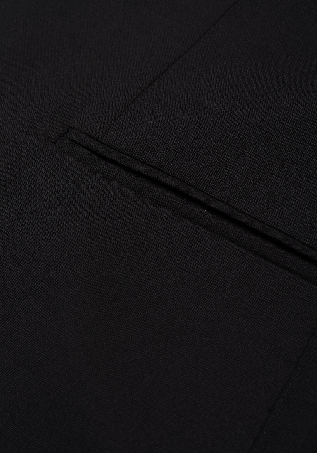 Rich Black Semi-Italian Handmade 130S Cool Wool Blazer