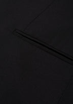 Rich Black Semi-Italian Handmade 130S Cool Wool Blazer