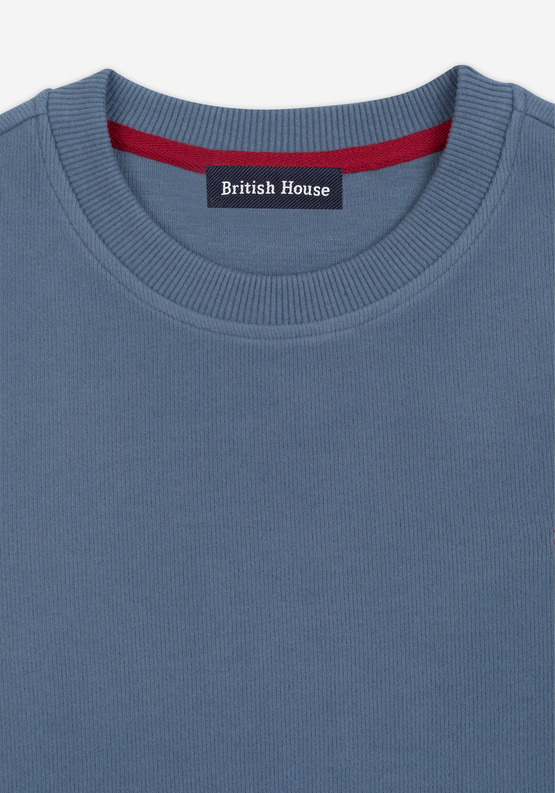 Slate Blue Cotton Sweatshirt