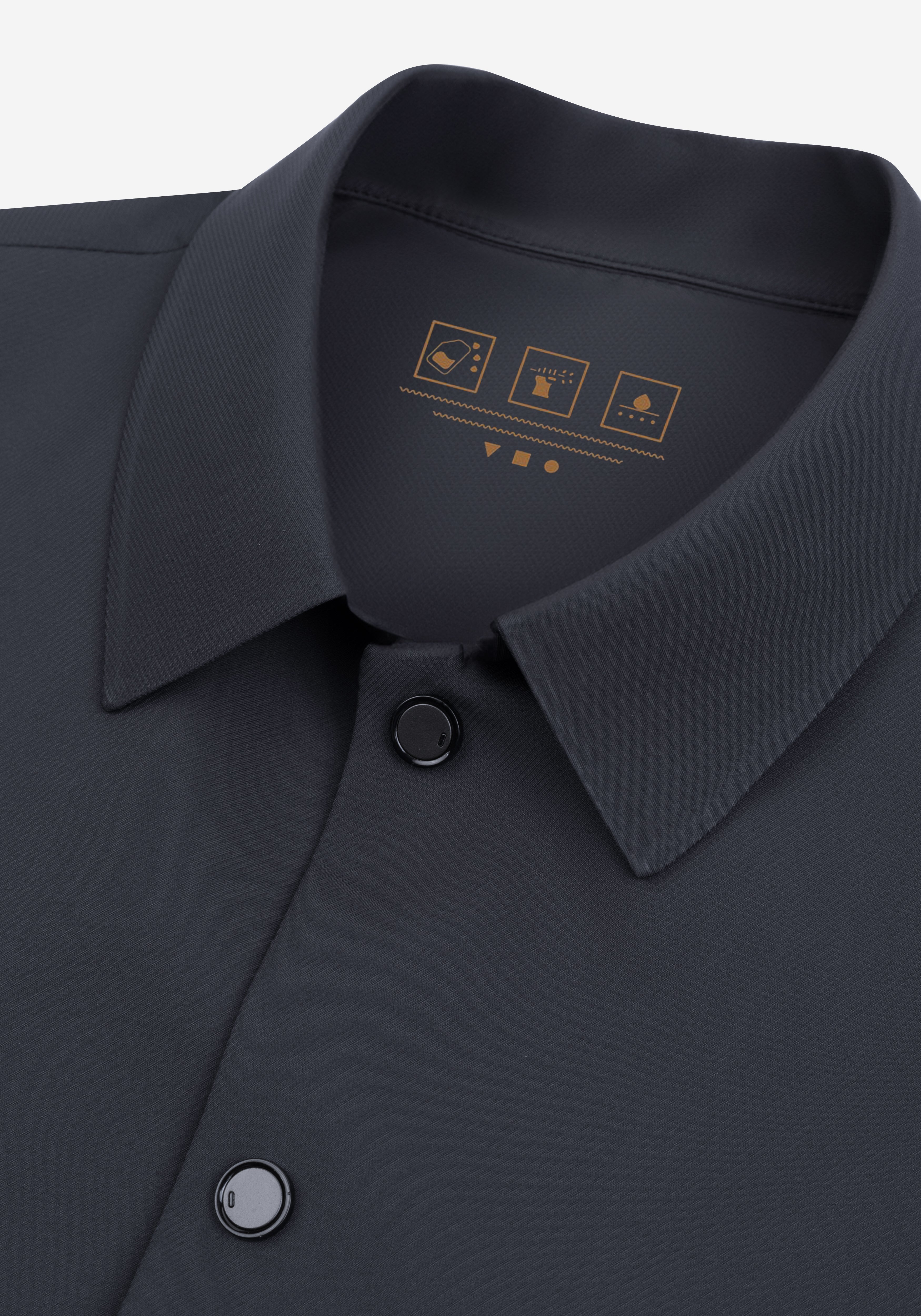 Anthracite Grey Block-Tech Jacket