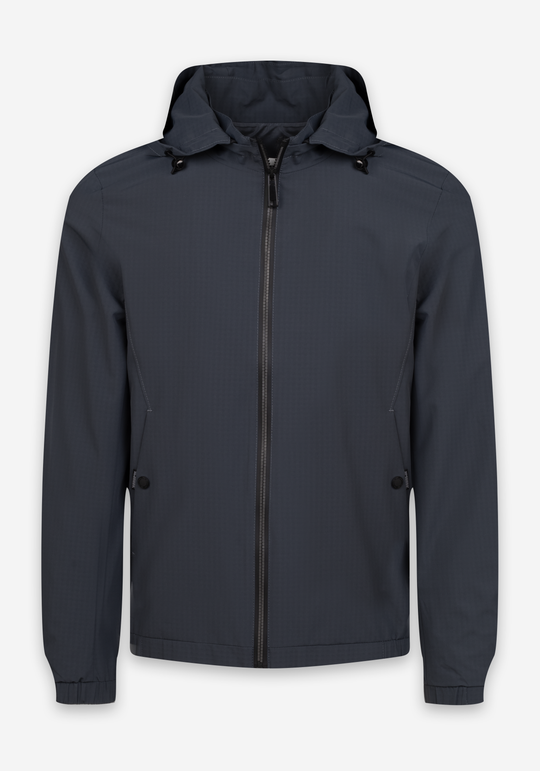 Mist Grey Pocketable Windbreaker Jacket