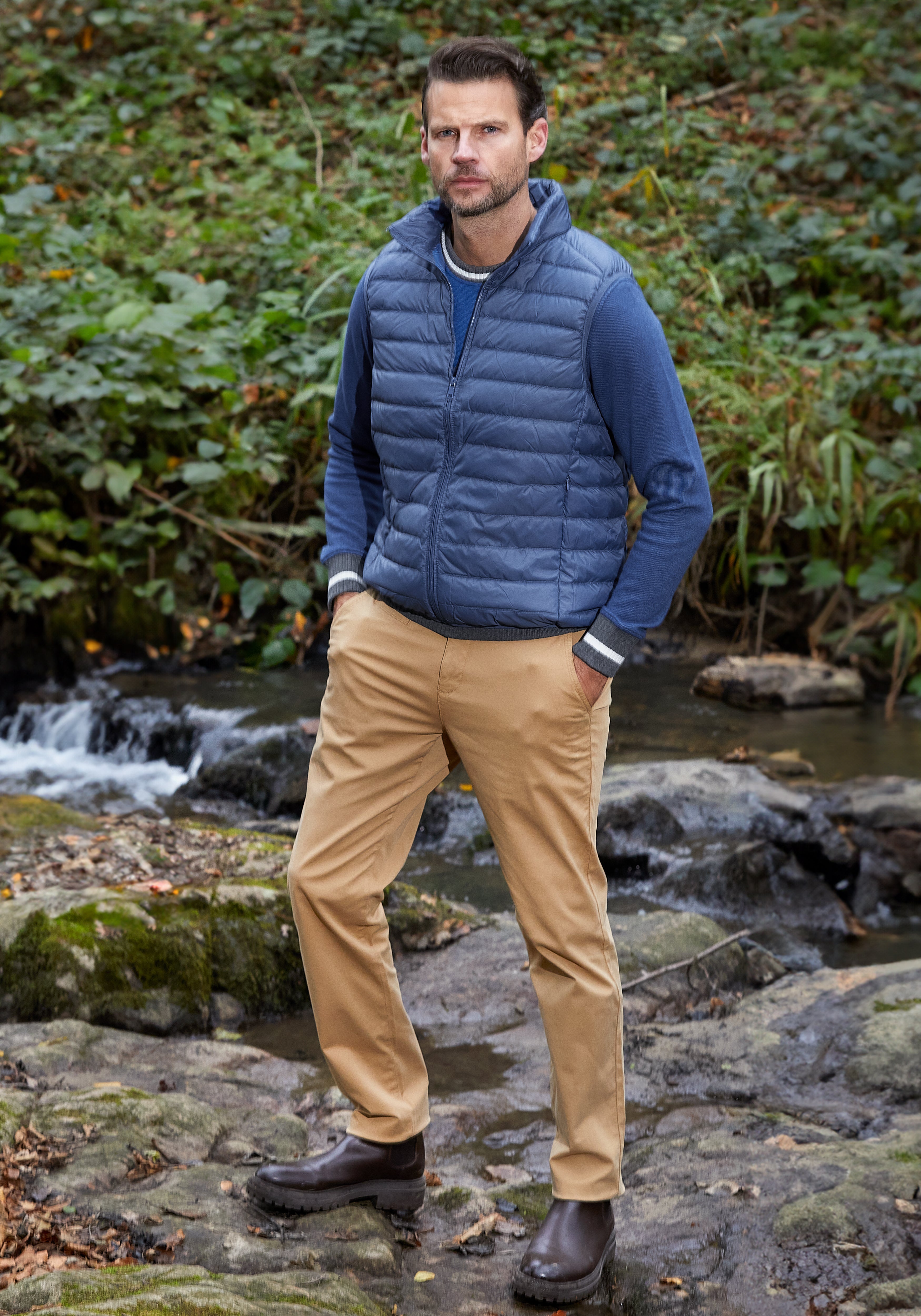 Sapphire Blue Cotton Sweatshirt