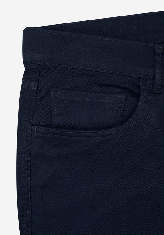 Dusty Navy Twill Gabardine