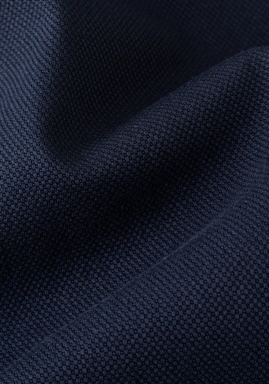 Midnight Navy Piqué Gabardine