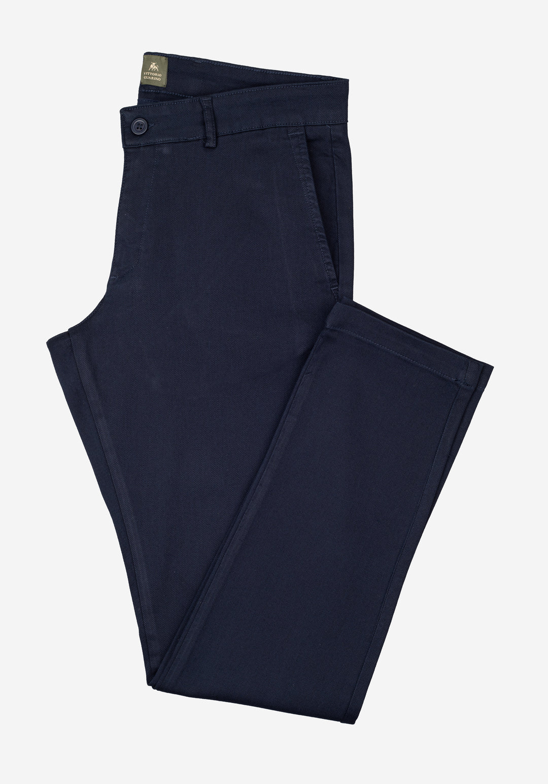 Midnight Navy Piqué Gabardine