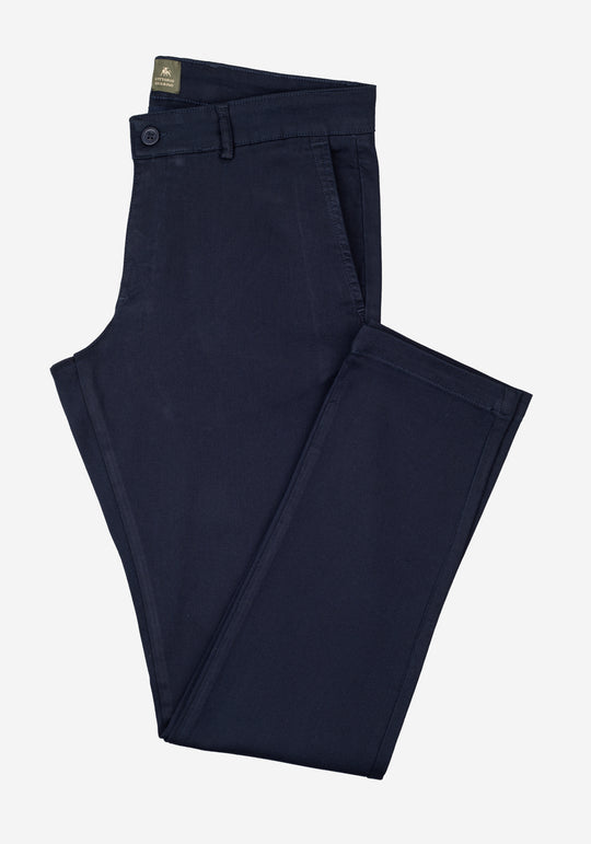 Midnight Navy Piqué Gabardine