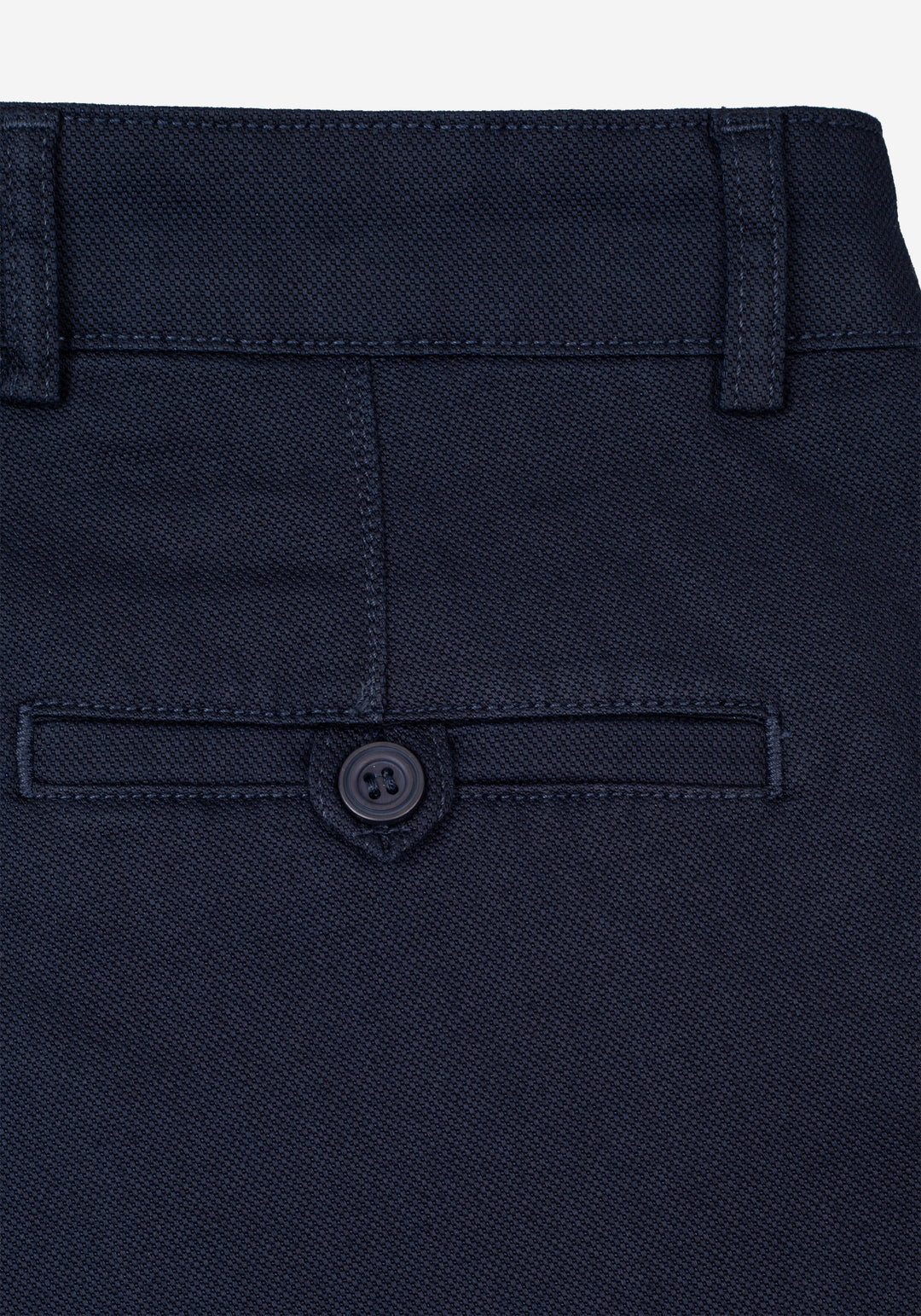 Midnight Navy Piqué Gabardine