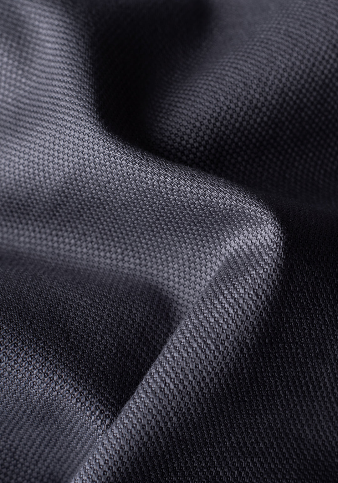Carbon Grey Piqué Gabardine