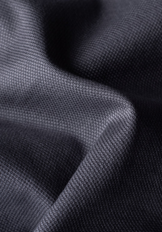 Carbon Grey Piqué Gabardine