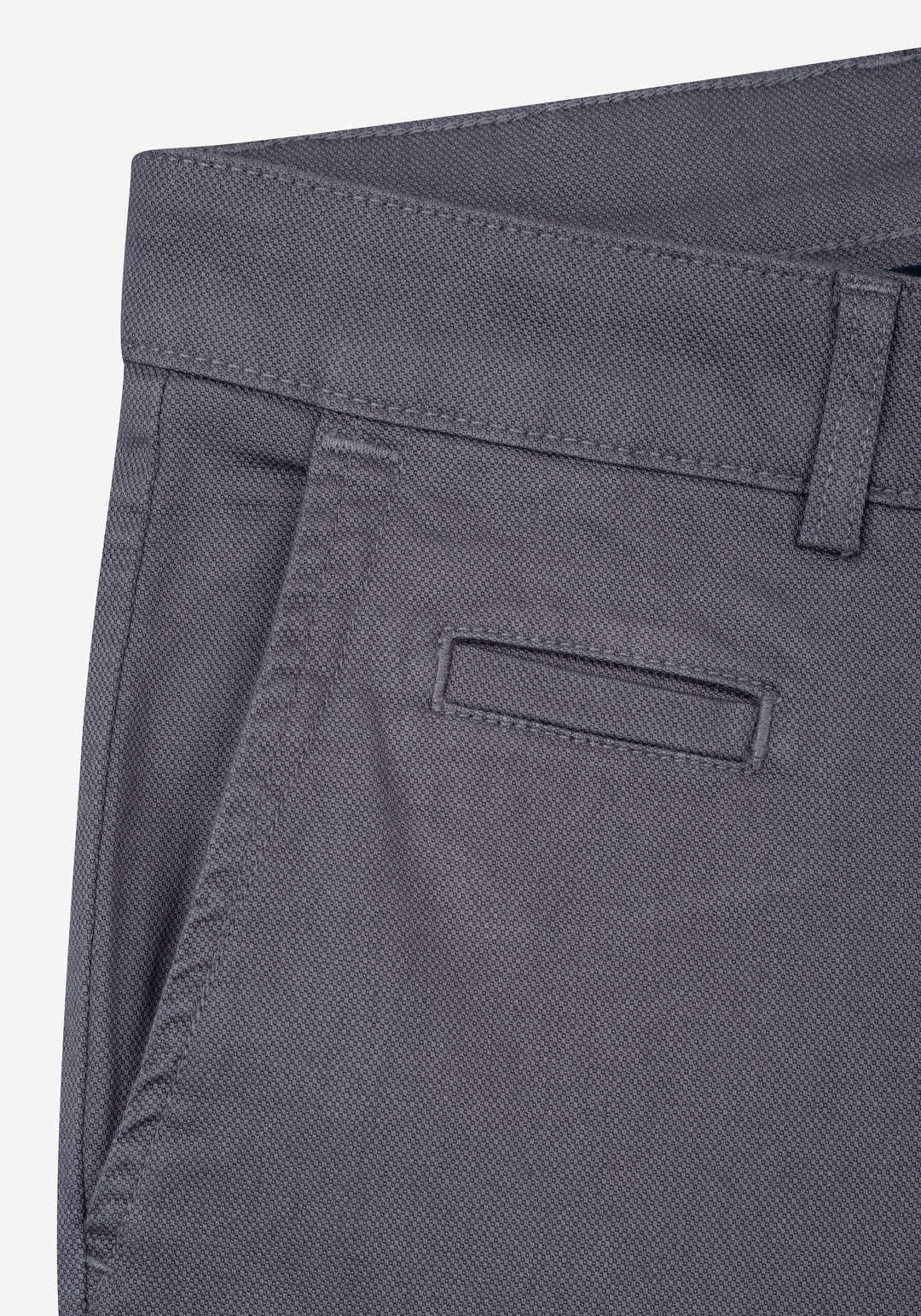 Carbon Grey Piqué Gabardine