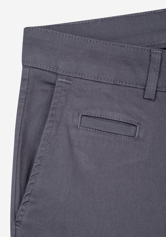 Carbon Grey Piqué Gabardine