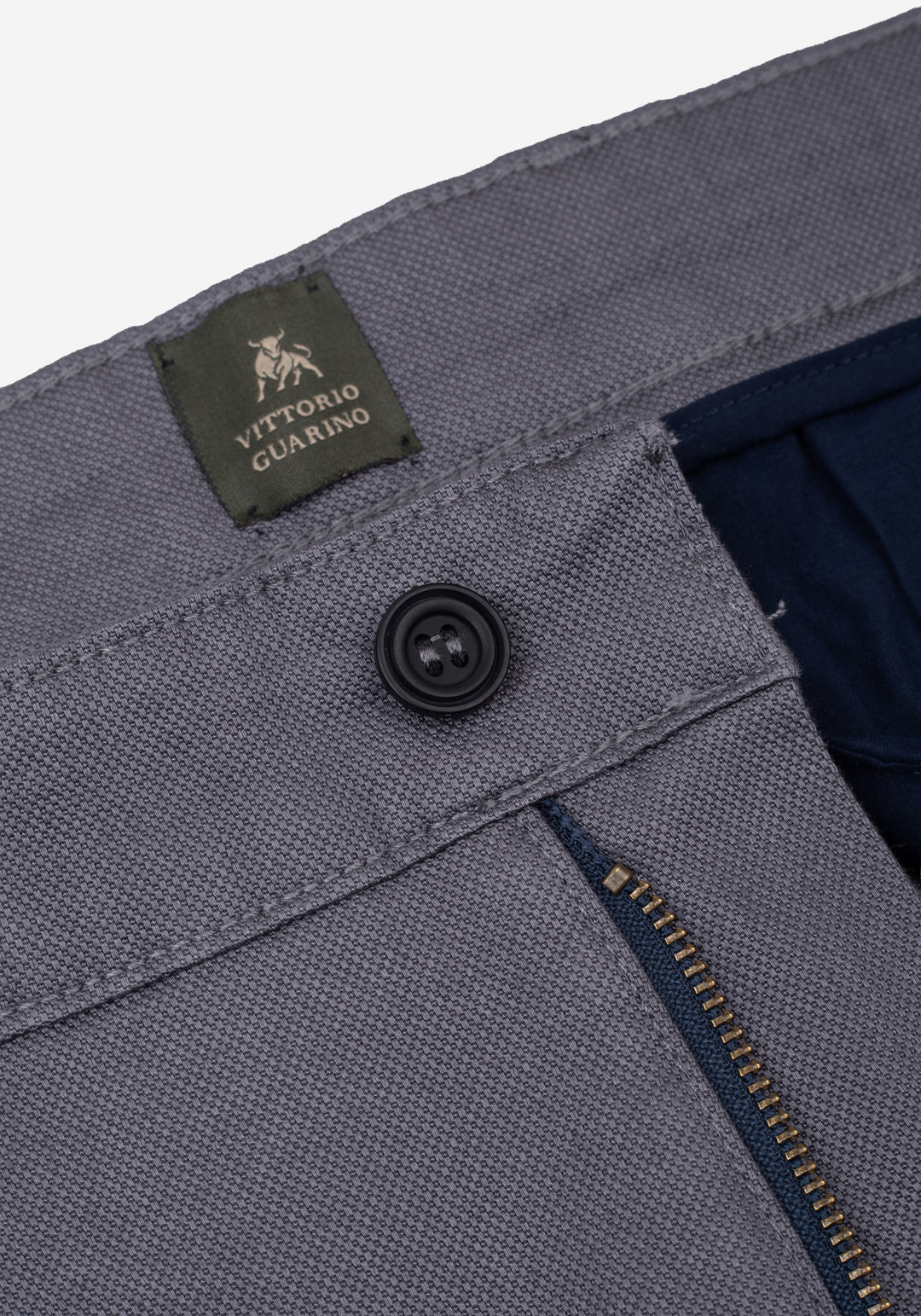 Carbon Grey Piqué Gabardine