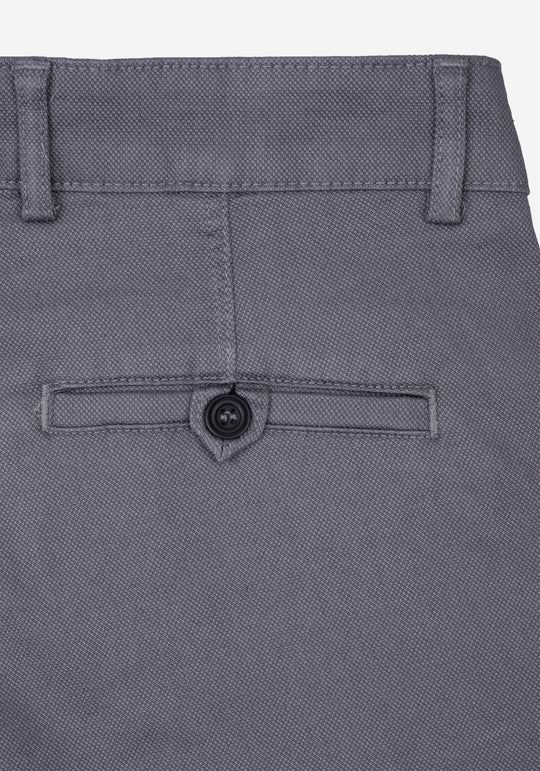 Carbon Grey Piqué Gabardine