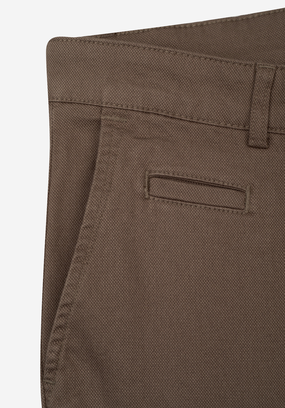 Coffee Brown Piqué Gabardine