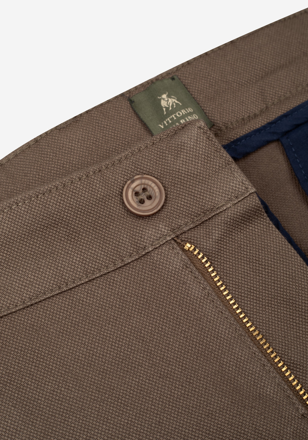 Coffee Brown Piqué Gabardine