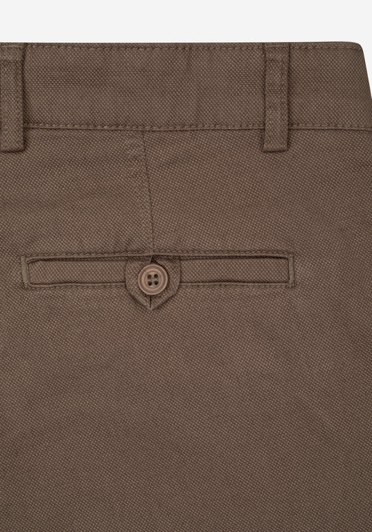 Coffee Brown Piqué Gabardine