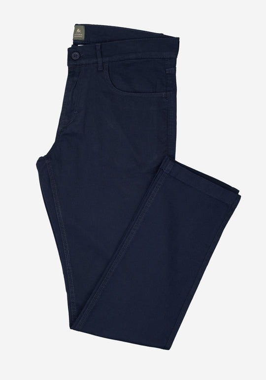 Dusty Navy Twill Gabardine