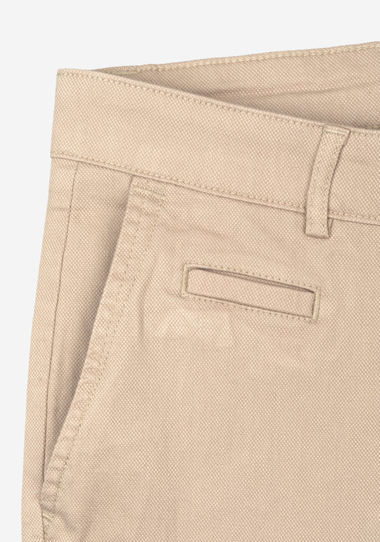 Light Beige Piqué Gabardine