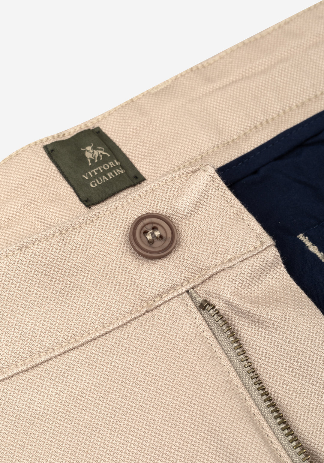 Light Beige Piqué Gabardine