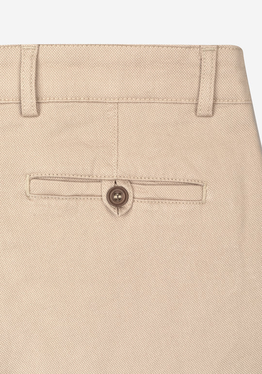 Light Beige Piqué Gabardine