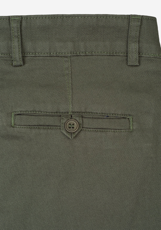 Forest Green Piqué Gabardine