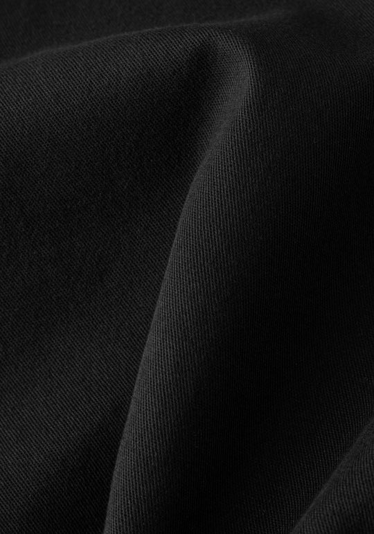Jet Black Twill Gabardine
