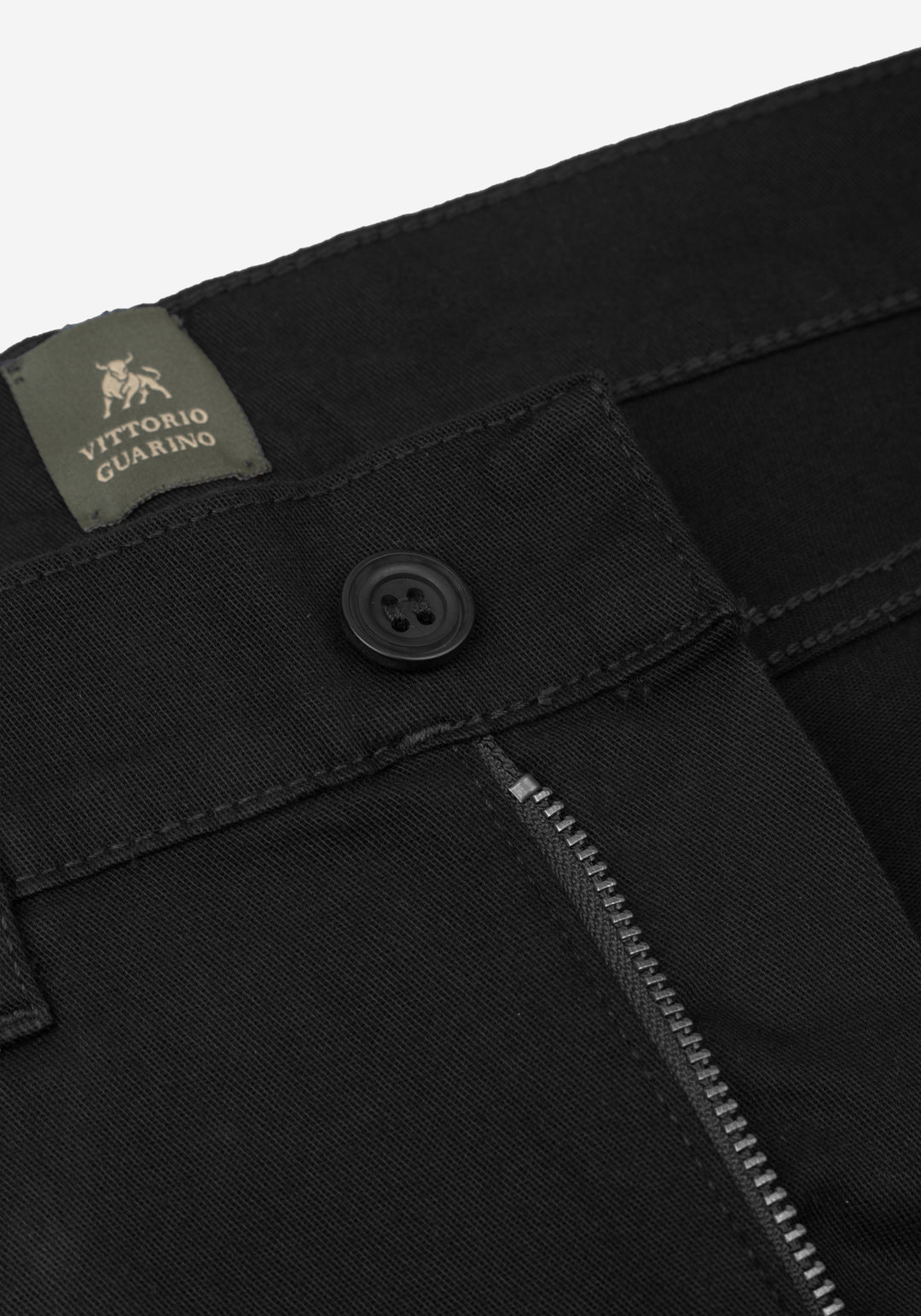 Jet Black Twill Gabardine