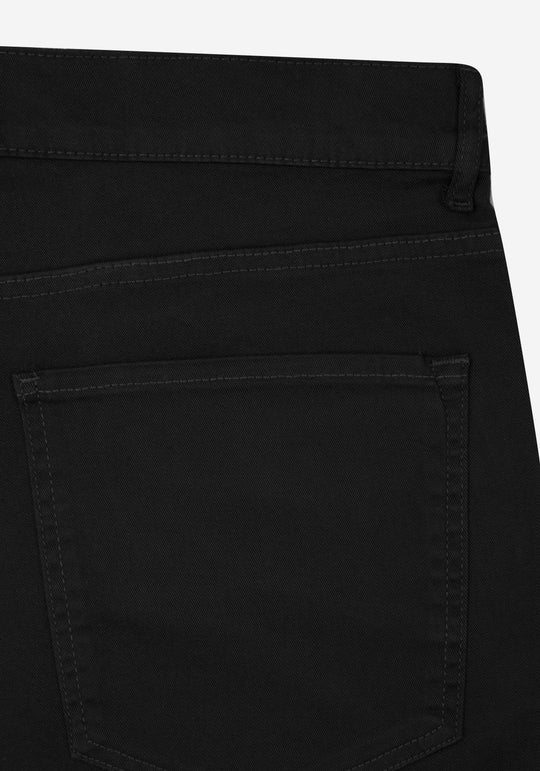 Jet Black Twill Gabardine