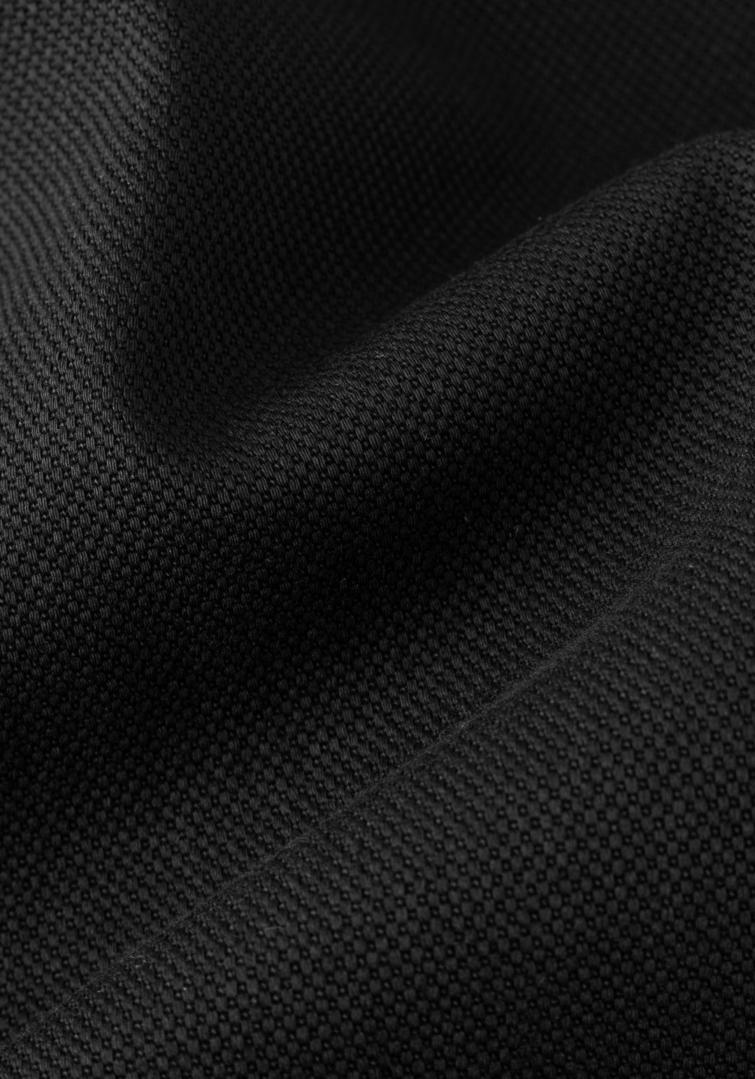 Raven Black Piqué Gabardine