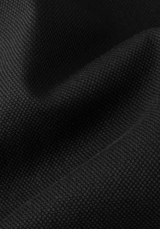 Raven Black Piqué Gabardine