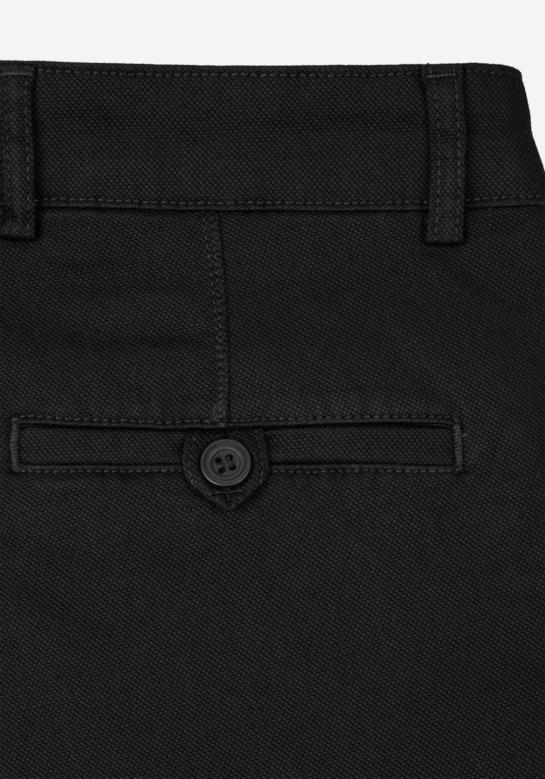 Raven Black Piqué Gabardine