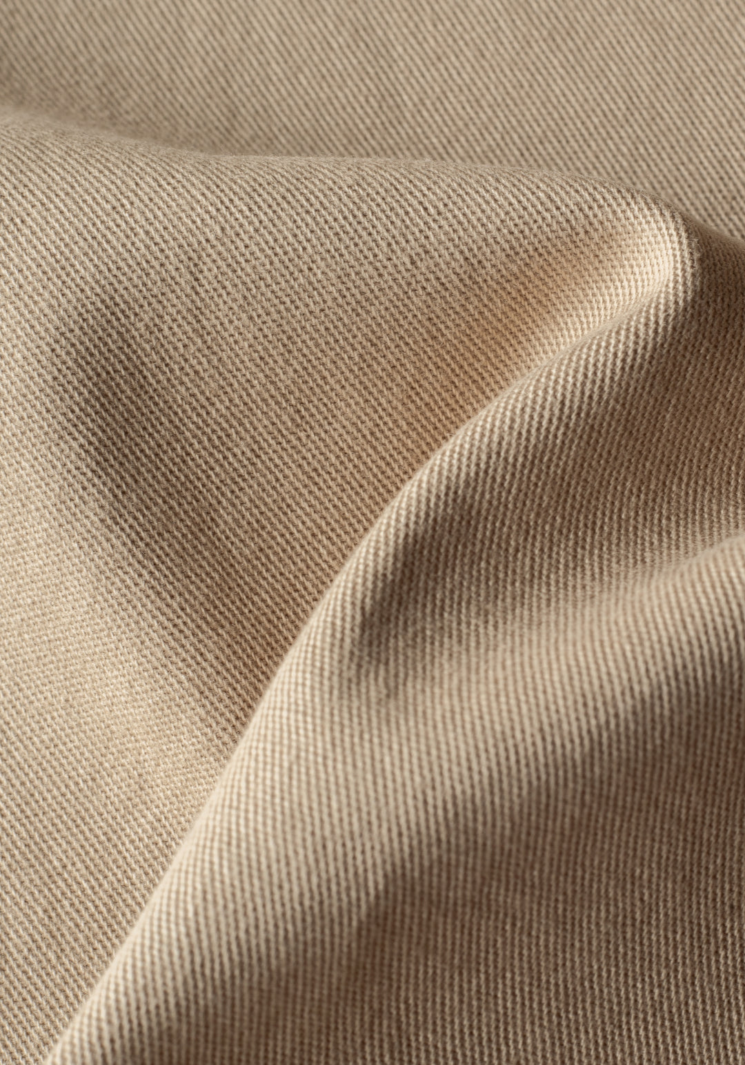 Almond Beige Twill Gabardine