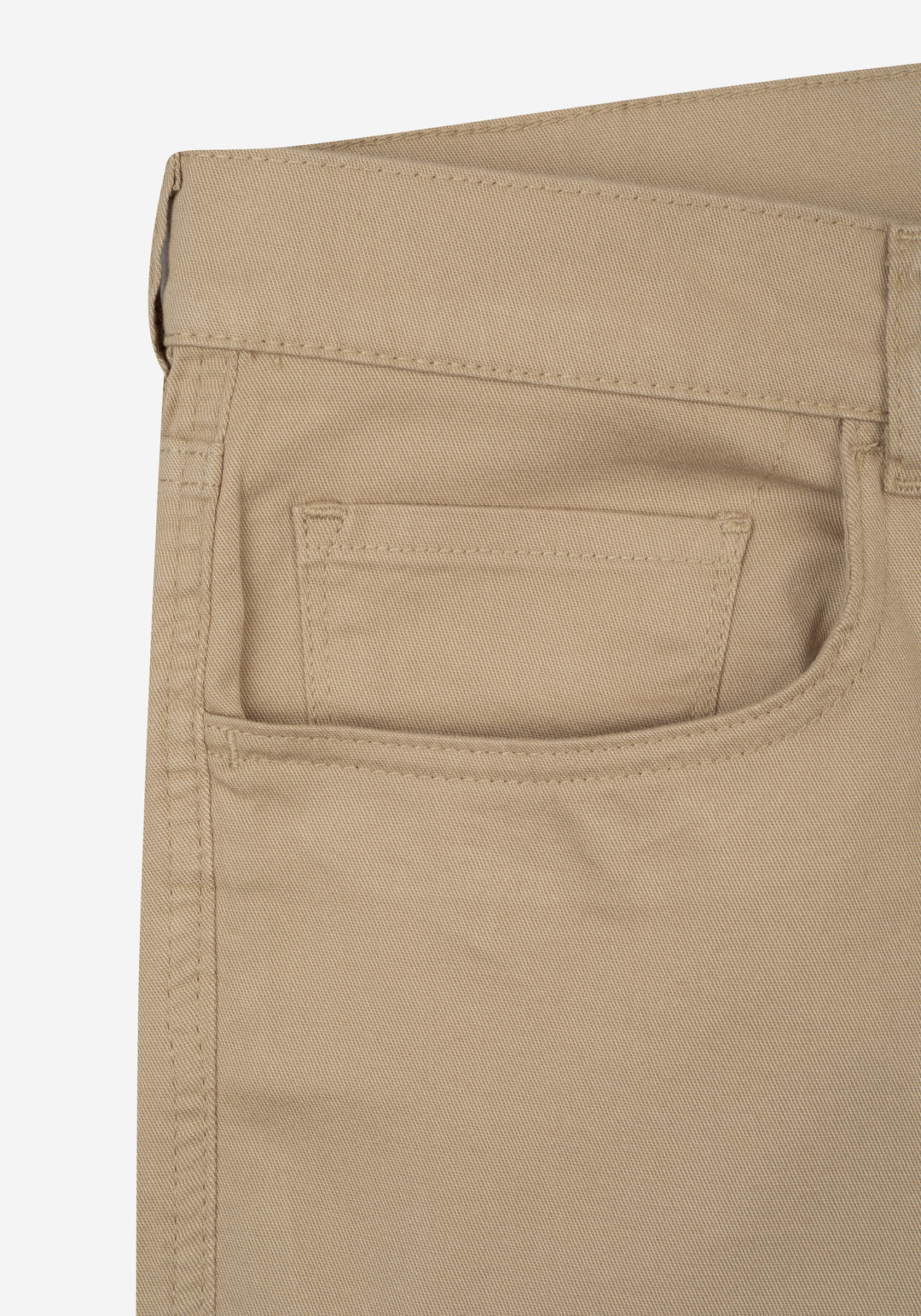 Almond Beige Twill Gabardine