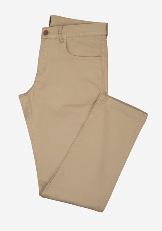 Almond Beige Twill Gabardine