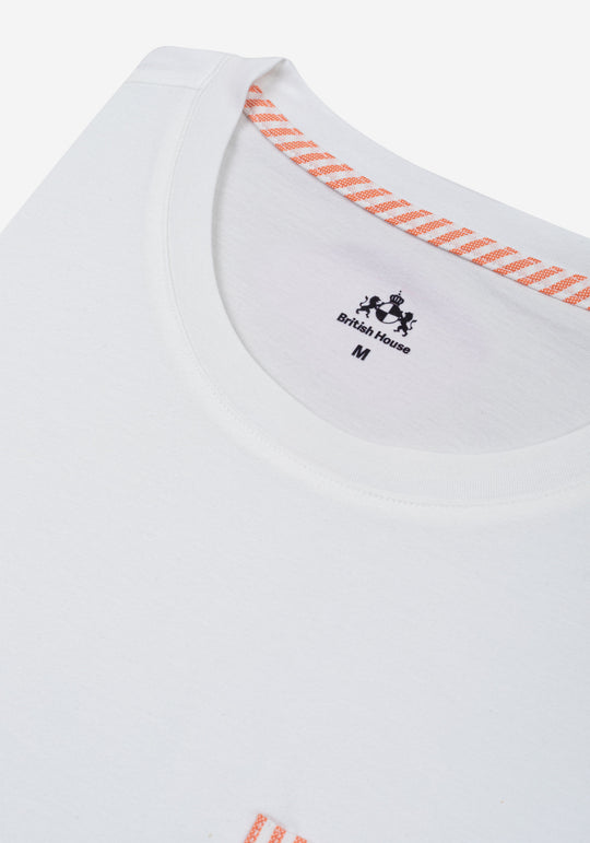 White Coral Orange T-Shirt