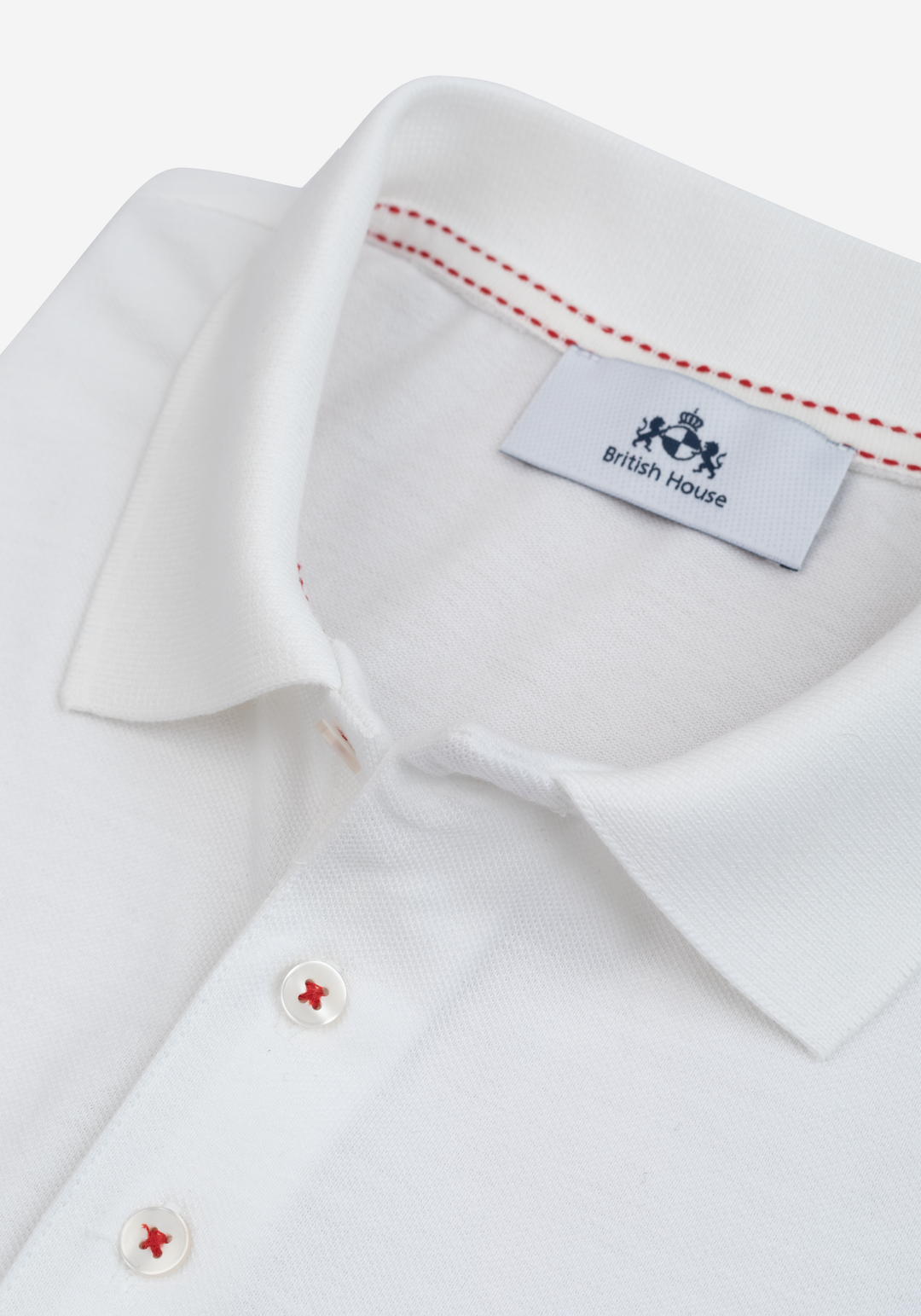 Frost White Cotton Polo Shirt