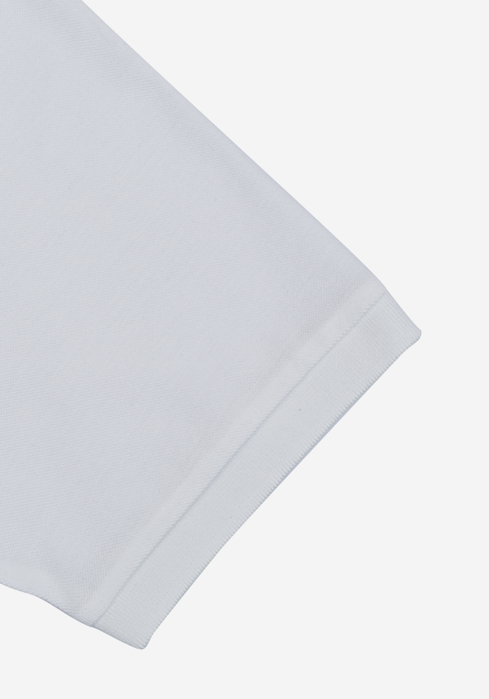 Frost White Cotton Polo Shirt