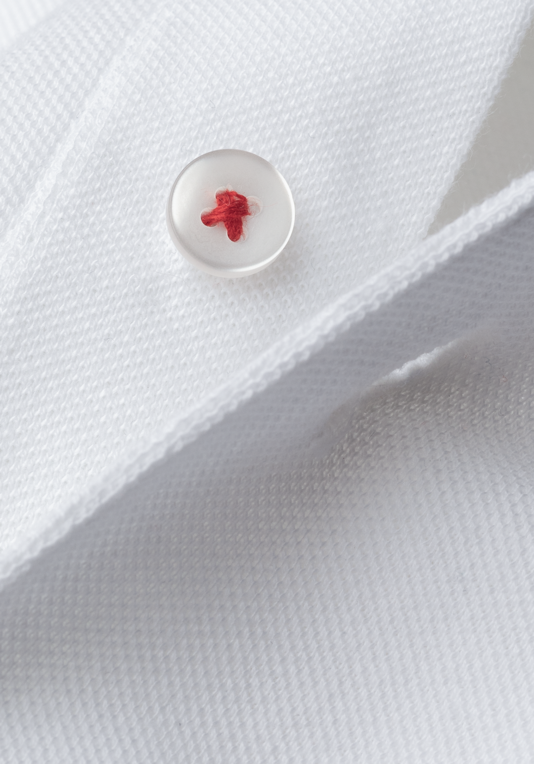 Frost White Cotton Polo Shirt