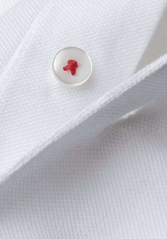 Frost White Cotton Polo Shirt