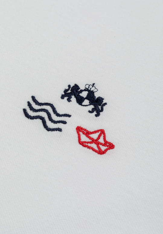 Frost White Cotton Polo Shirt