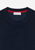 Pale Navy Cotton Sweatshirt