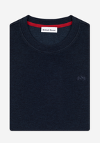 Pale Navy Cotton Sweatshirt