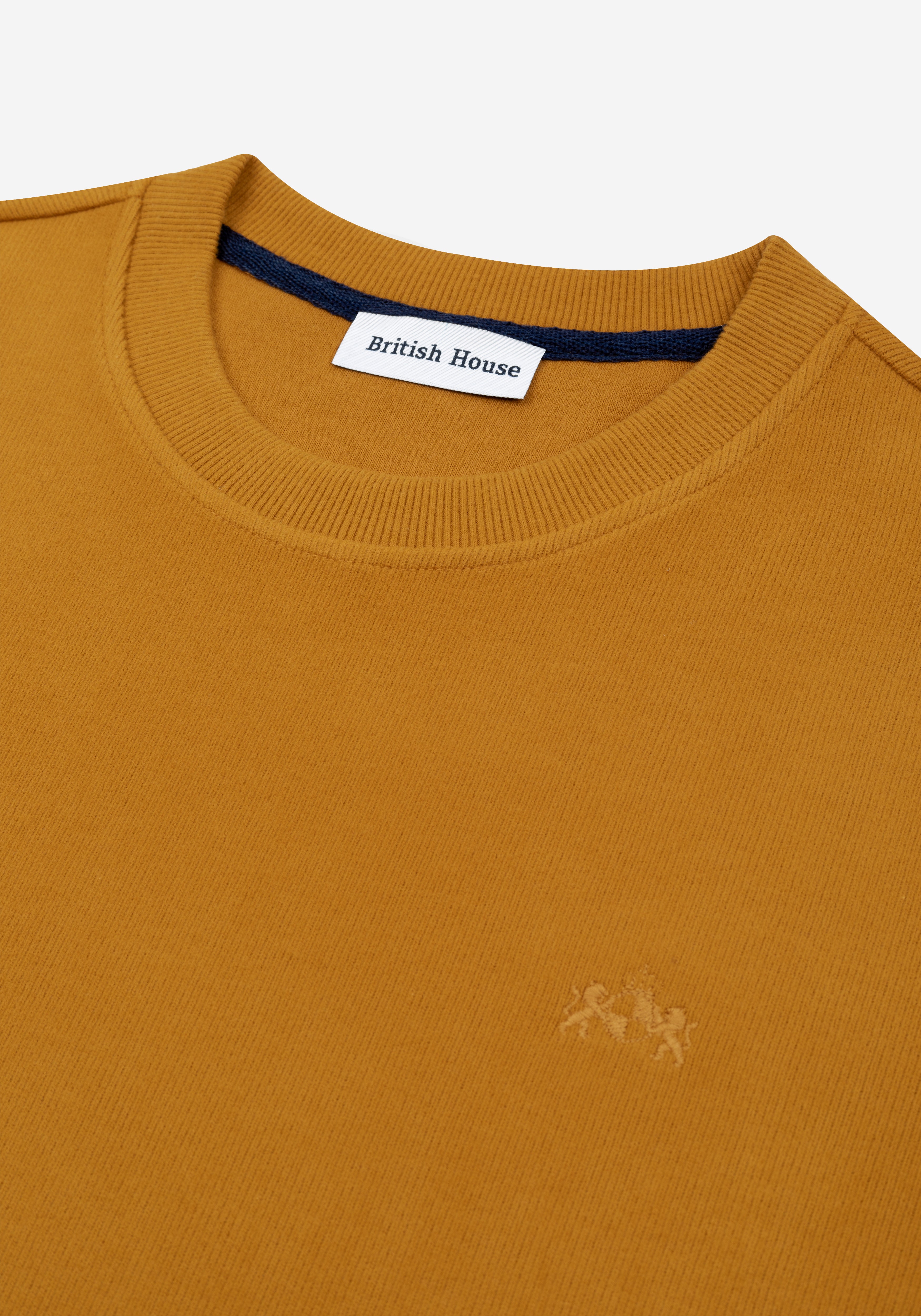 Amber Orange Cotton Sweatshirt