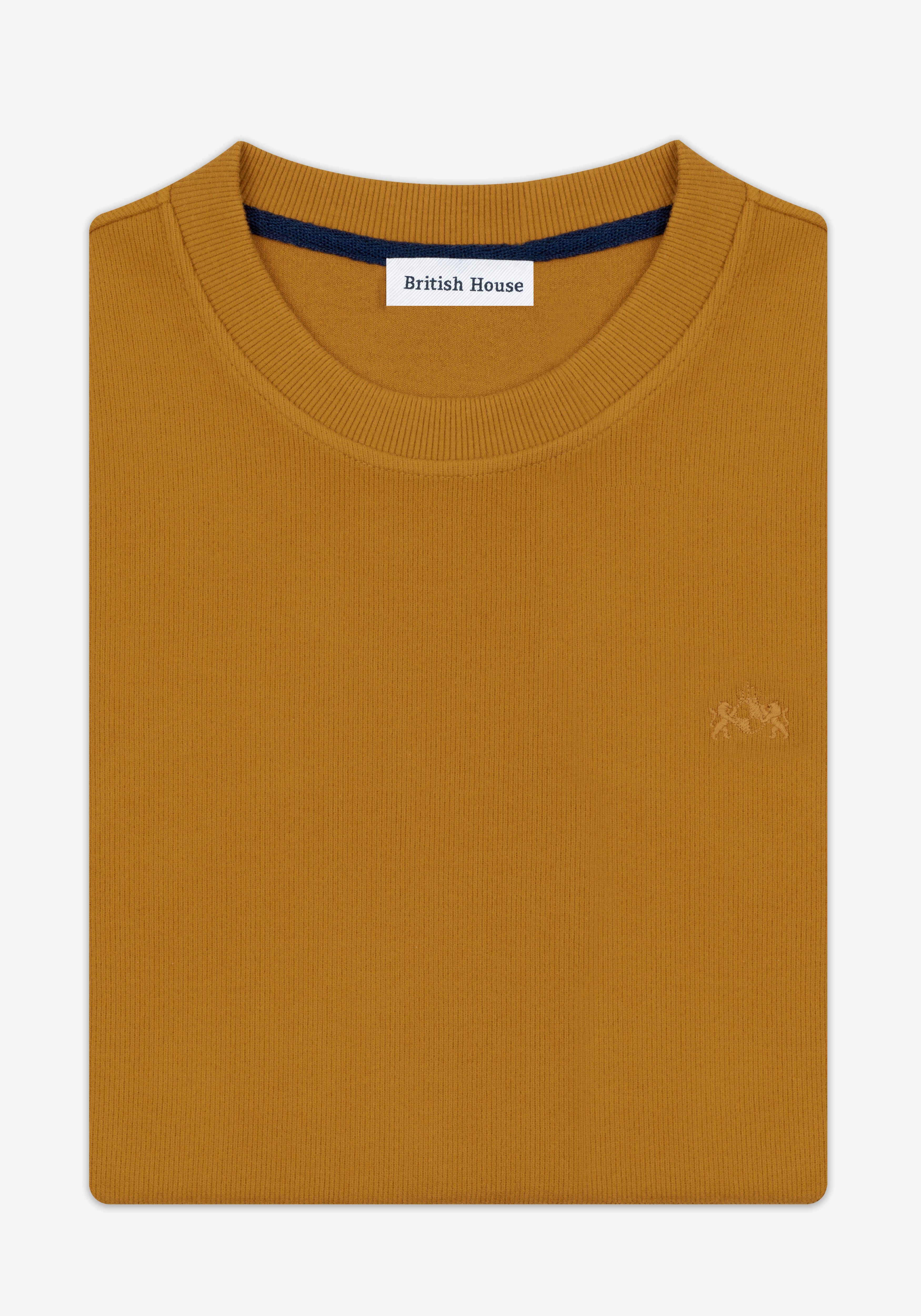 Amber Orange Cotton Sweatshirt