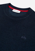 Pale Navy Cotton Sweatshirt