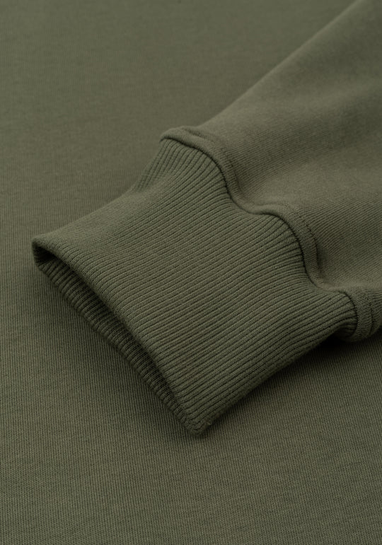 Deep Olive Cotton Sweatshirt