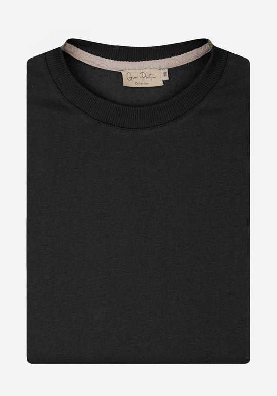 Dim Black Cotton Sweatshirt