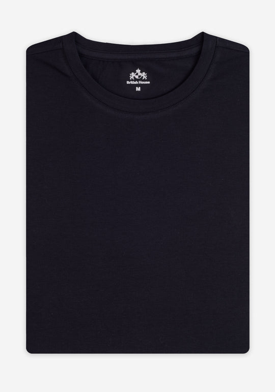 Vortex Black Cotton Undershirt - Long Sleeve