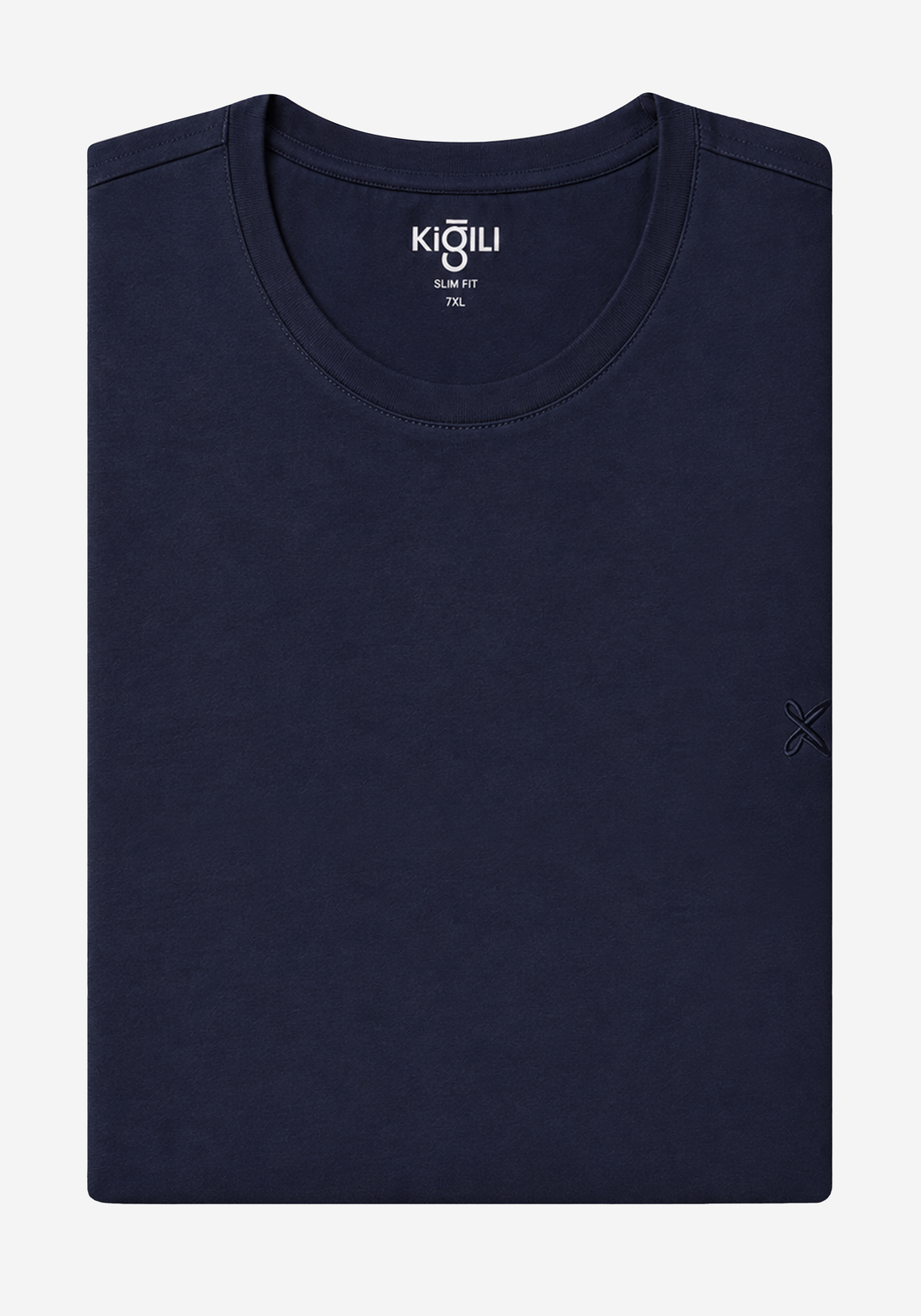 Dim Navy Cotton Undershirt - Short Sleeve